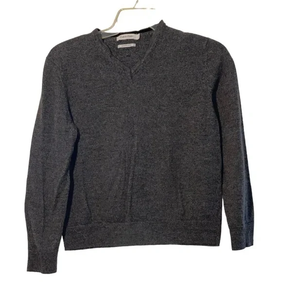Calvin Klein Men’s Merino wool sweater. Size Large  GUC - Picture 2 of 6